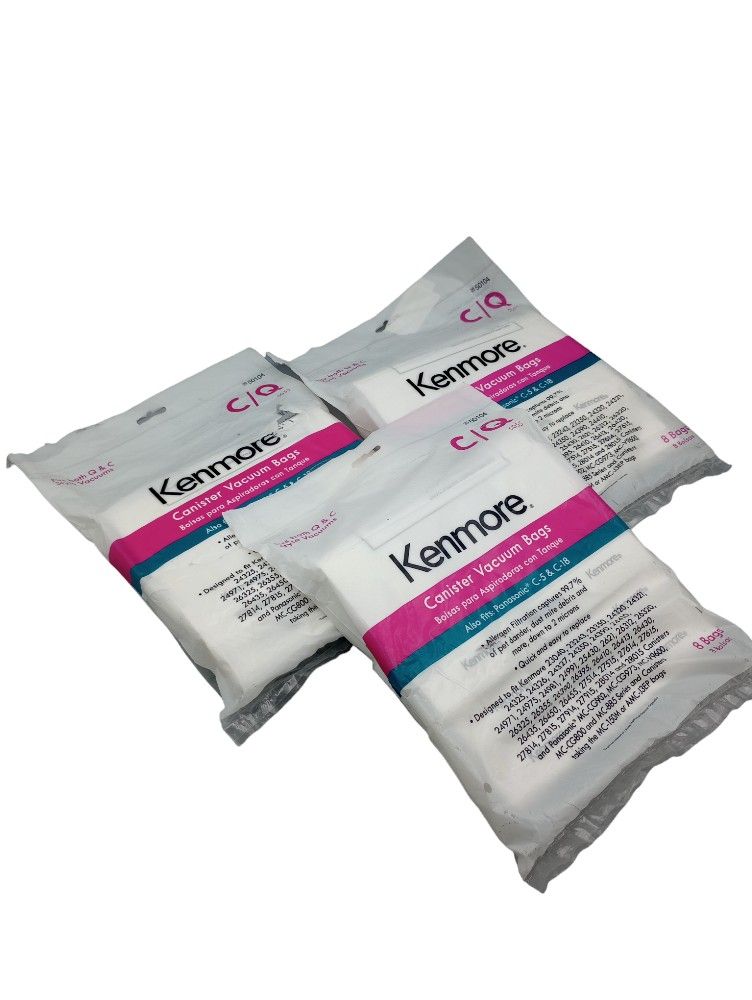 Kenmore

24 Pack Style C/Q Canister Vacuum Bags - 3PK

