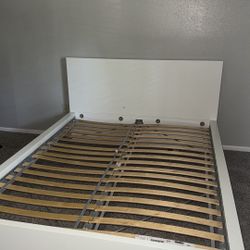 IKEA Queen Bed Frame - White, Great Condition