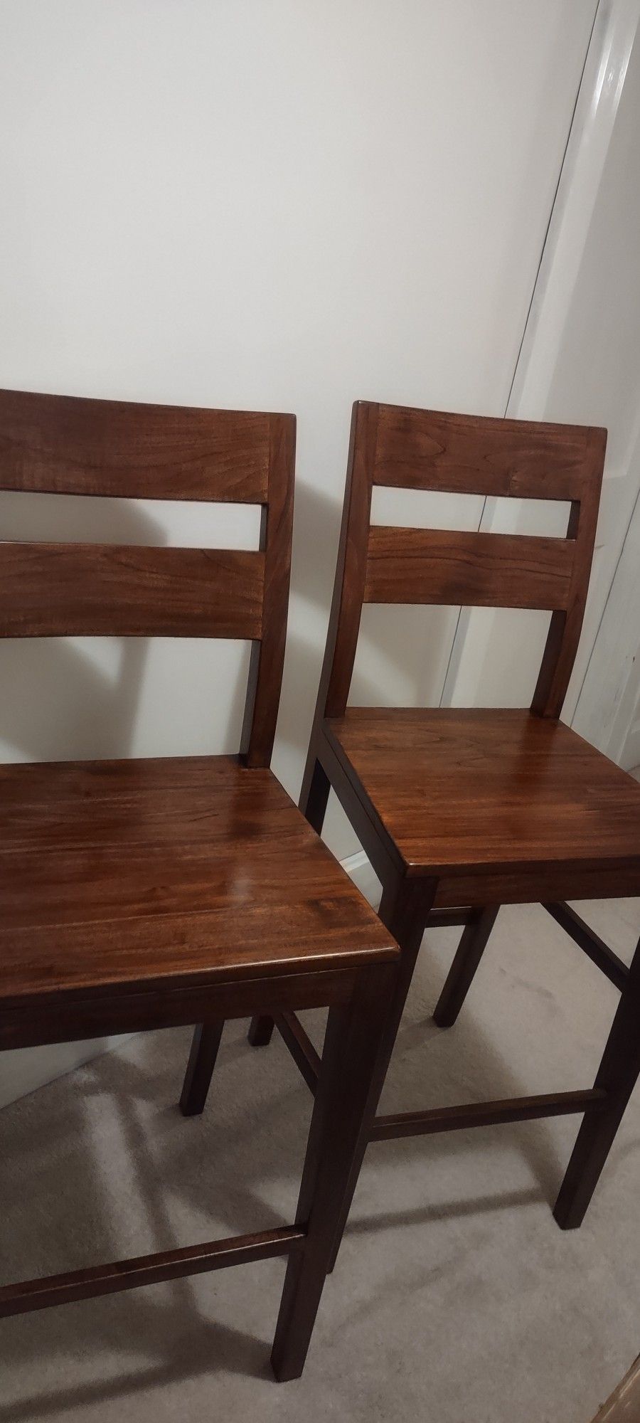 Crate & Barrel Bar Stools Set Of 2