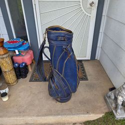 Vintage Miller leather golf Bag