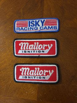 Isy Cams Mallory Ignition Driver Jacket Sponser Patches