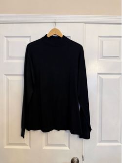 Jhane Barnes 100% Silk Mock Neck Sweater - Size Large