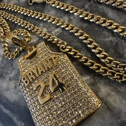 Kobe Bryant Jersey Necklace