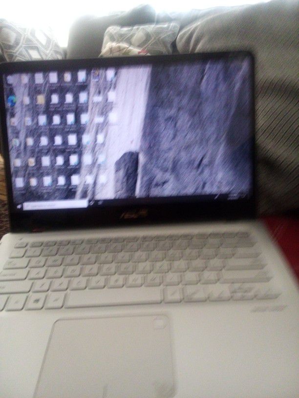 White Asus Laptop 
