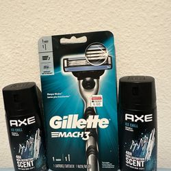 2 Deodorants And 1 Gillette Razor 