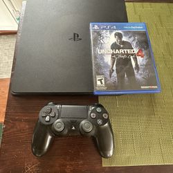 Ps4 Slim with Controller, Uncharted 4