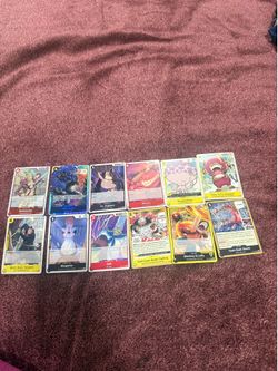 One piece trading cards 12 count
