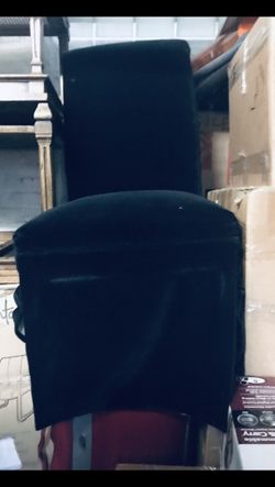 Black Velvet Parsons Chairs! Normal Wear , 4 Chairs