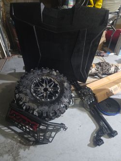 Kawasaki KRX spare tire and holder, tailgate, and roof
