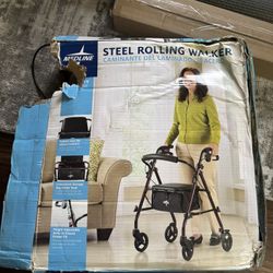 STEEL ROLLING WALKER