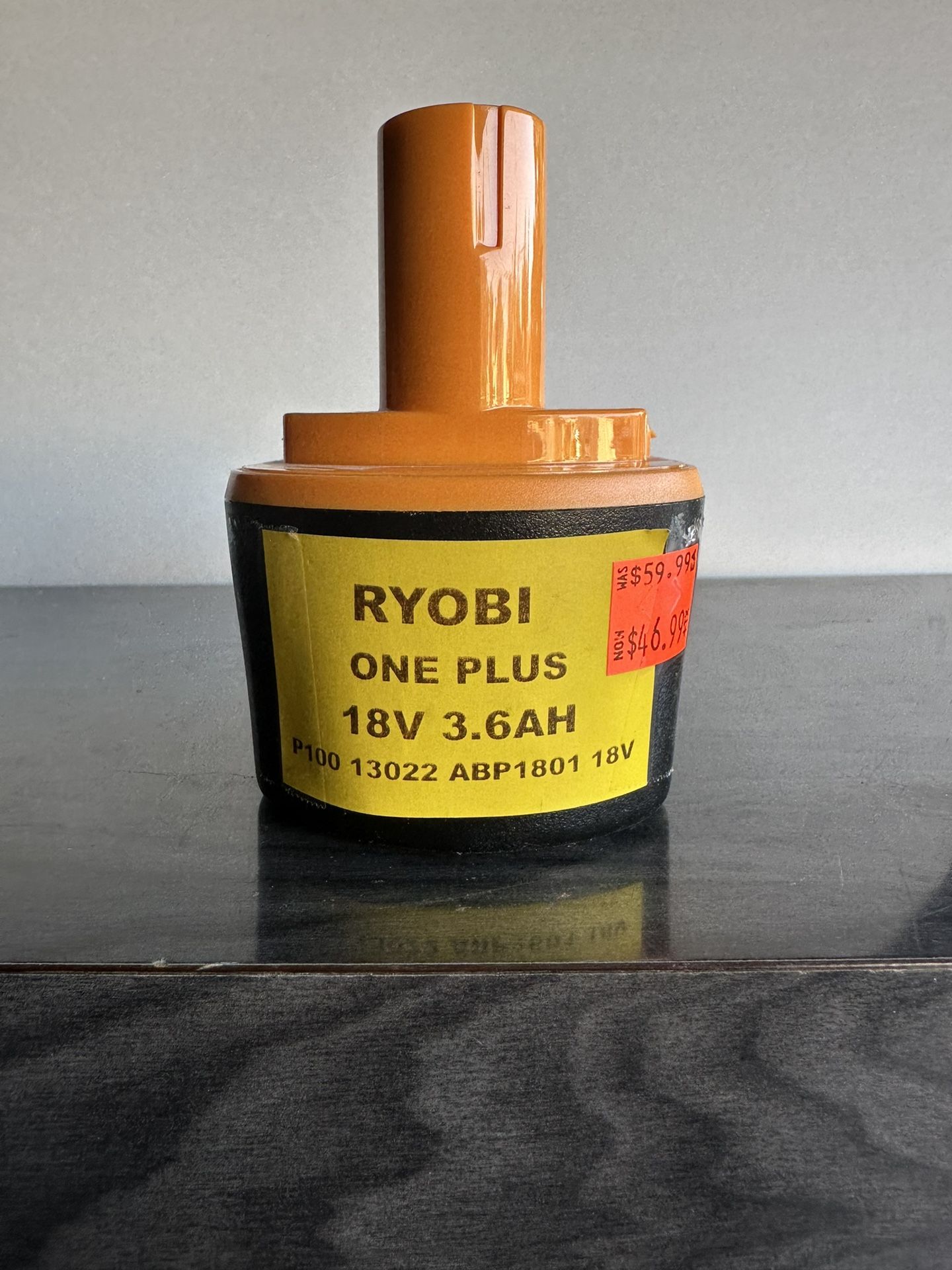 RYOBI ONE PLUS 18V BATTERY 3.6AH P100 $20