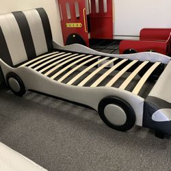 Twin Platform Car Bed Frame 