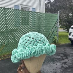 Ruffle Crochet Hat