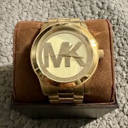 Michael Kors Runway Gold-Tone Watch 