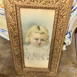 Antique Gilt Frame and Photo