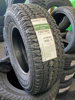 SET DE LLANTAS NUEVAS KUMHO AT 265 70 17