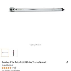 Duralast 1/2in Drive 50-250ft/lbs Torque Wrench