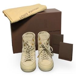 Louis Vuitton Cliff Top Sneakers -Size 39 - W OG Box And Receipt