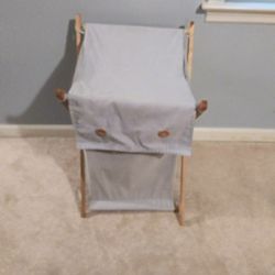 Blue laundry basket $10