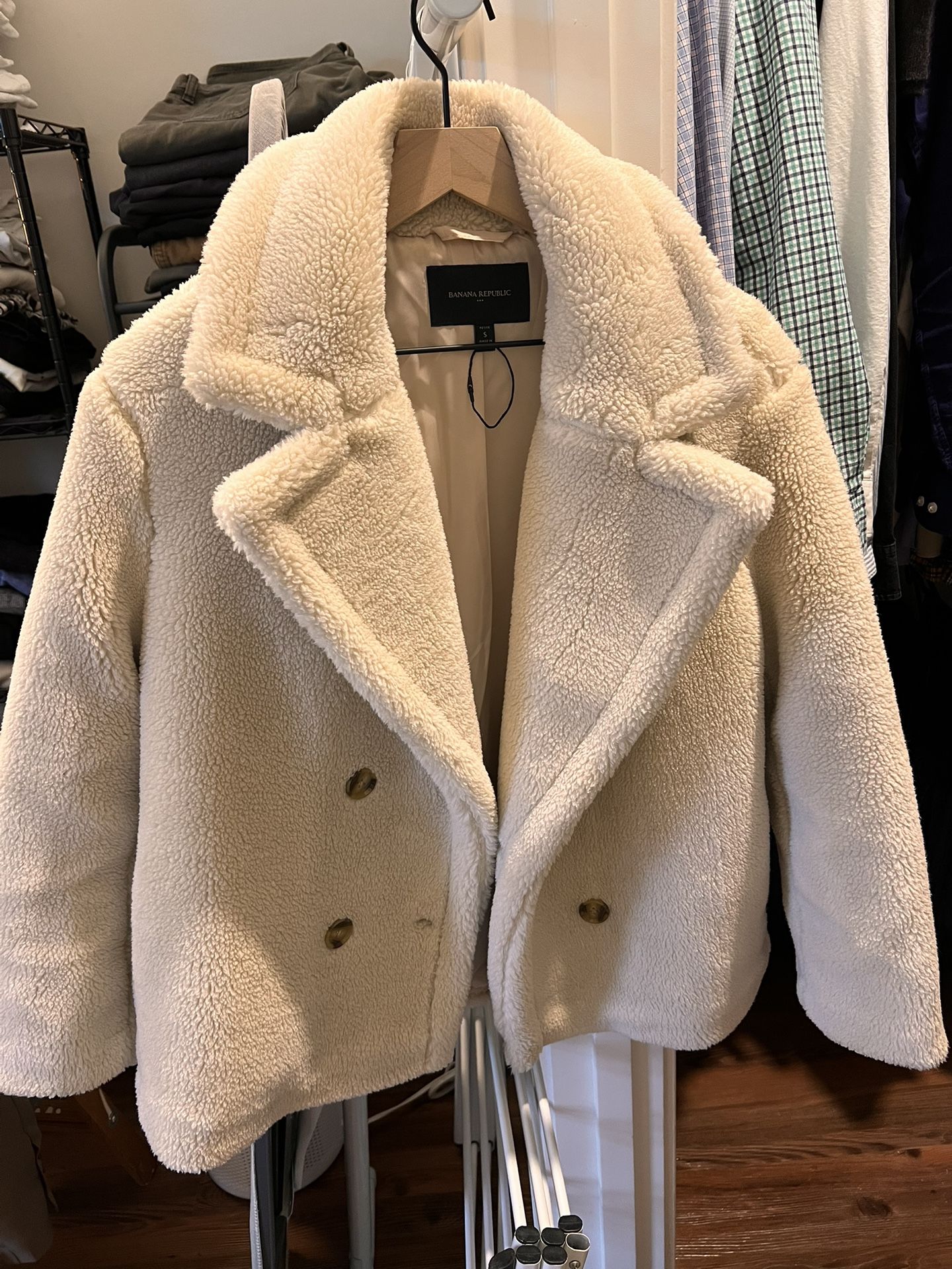 Banana Republic Faux Fur Coat