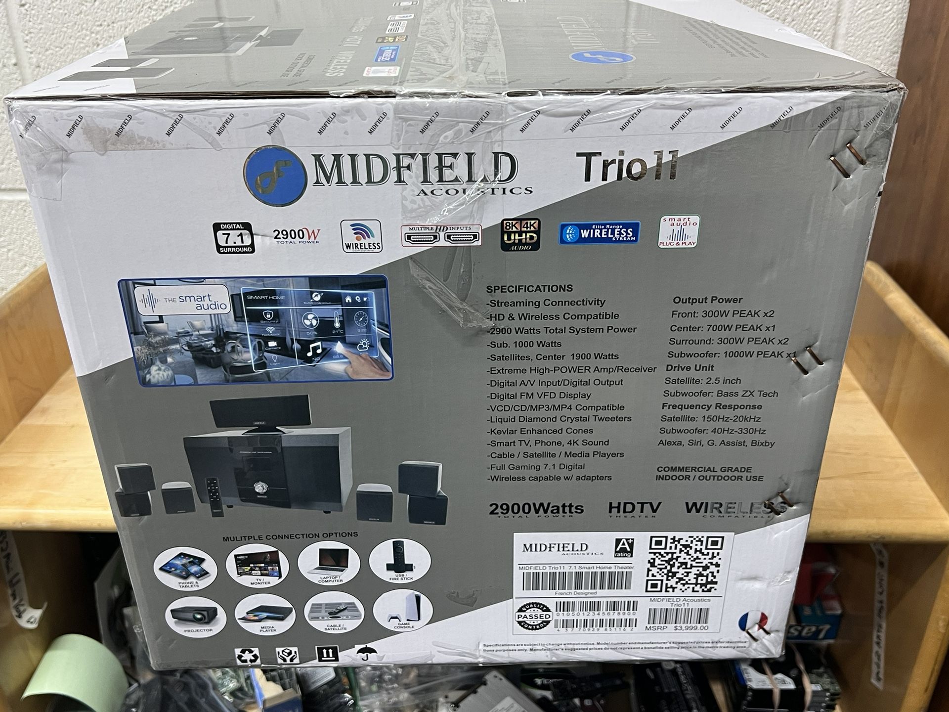 Midfield Acoustics Trio Home Sound System 2900W New