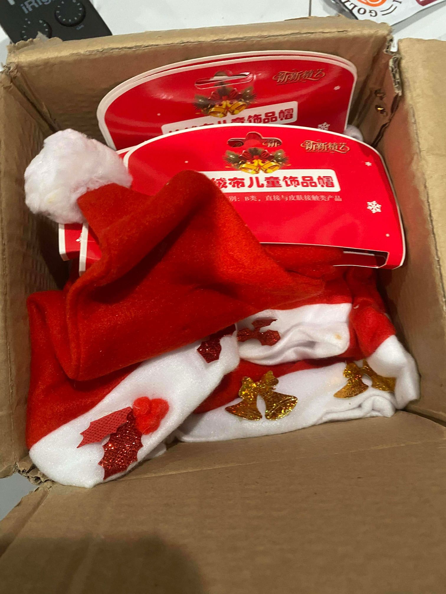 18 PCS Christmas Santa Claus Cap Christmas Holiday Hat