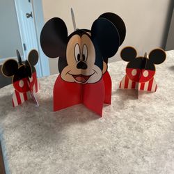 3 Mickey Mouse Table Center Pieces