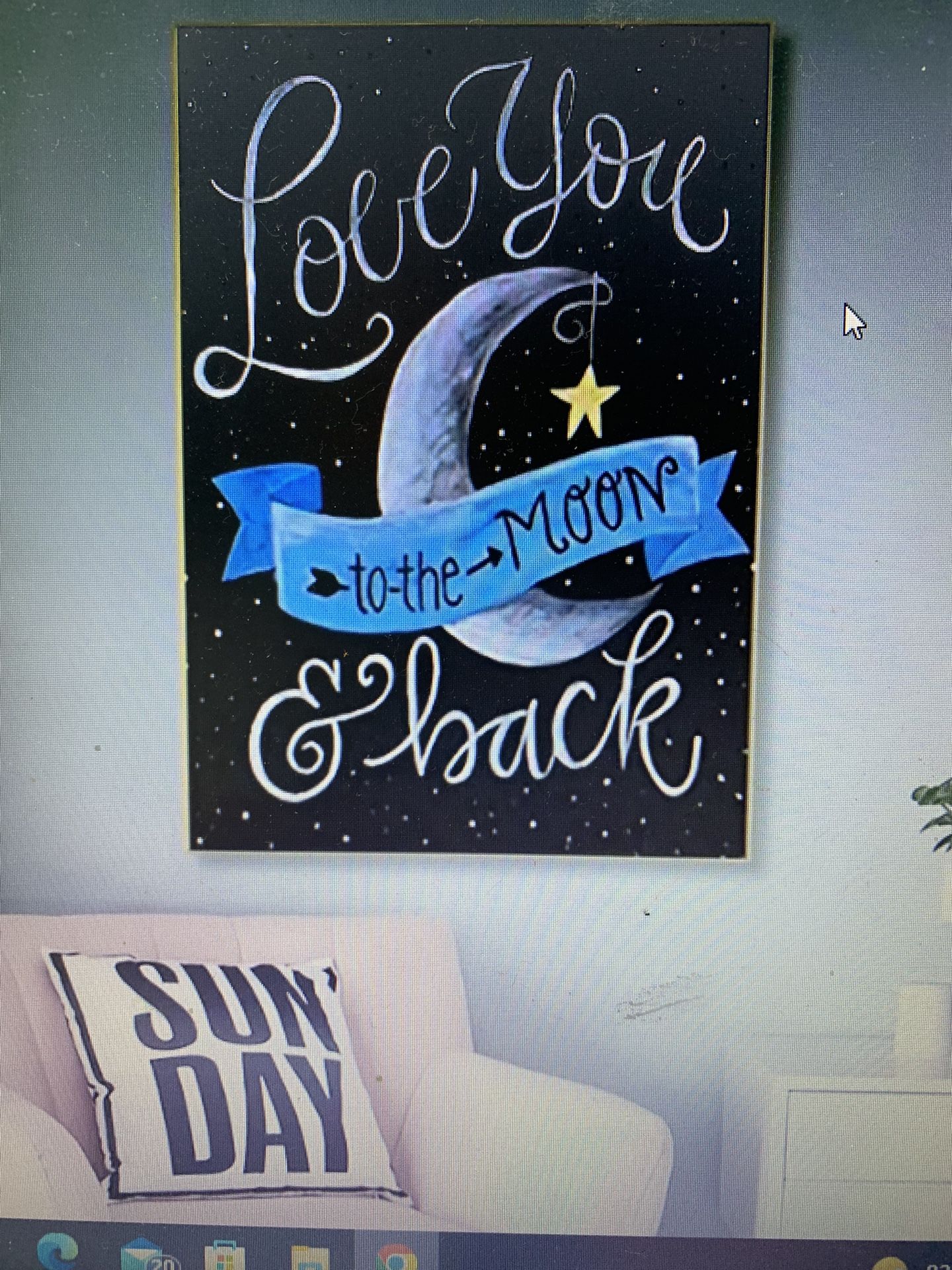 DIY 5D Artificial Diamond Painting Love You To The Moon