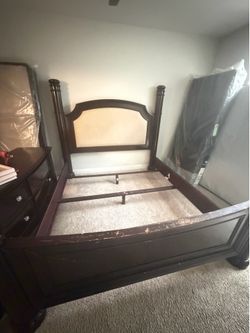 King bed frame and dresser