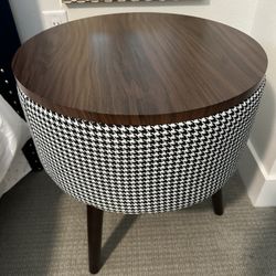 Upholstered end tables we have are less than 60 days old.