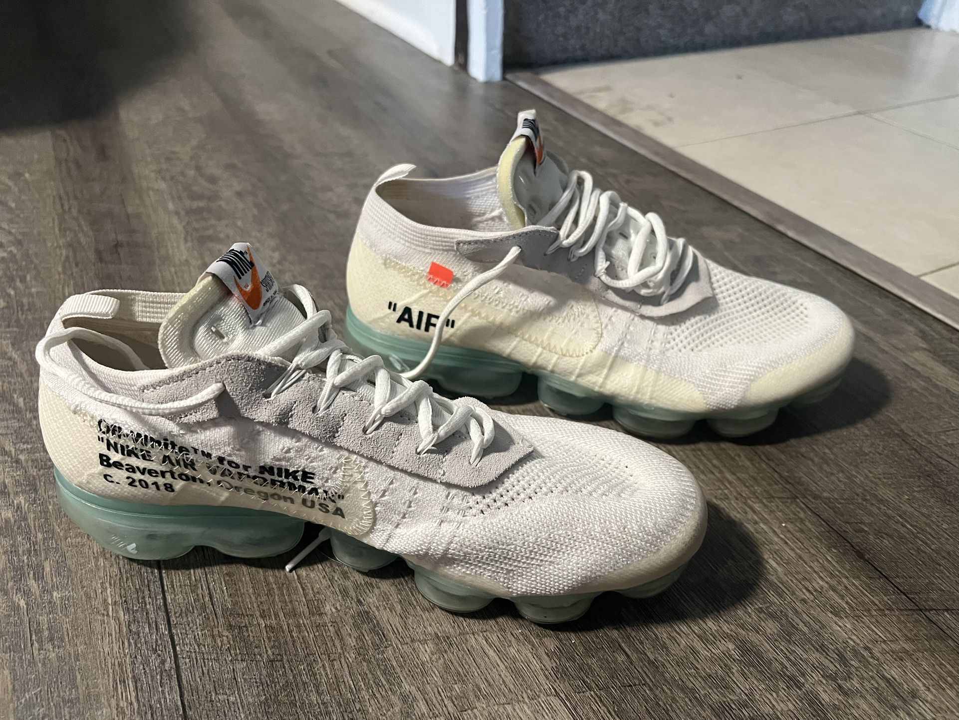 Off White Nike Air Vapormax 2018 Size 12
