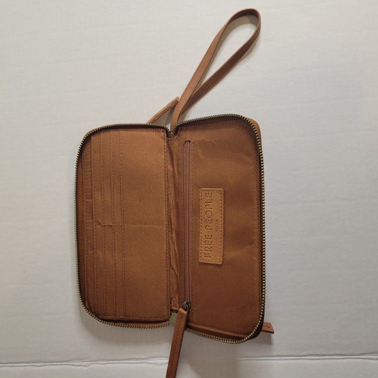 Free People Brown Wristlet/wallet