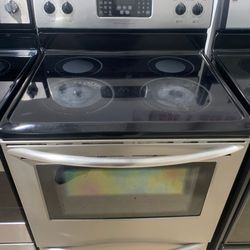 Frigidaire glasstop stainless steel stove 