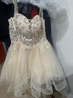 Champagne Color Party Dress