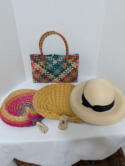 Beach Summer Bundle – Hat, Tote Bag & Fans