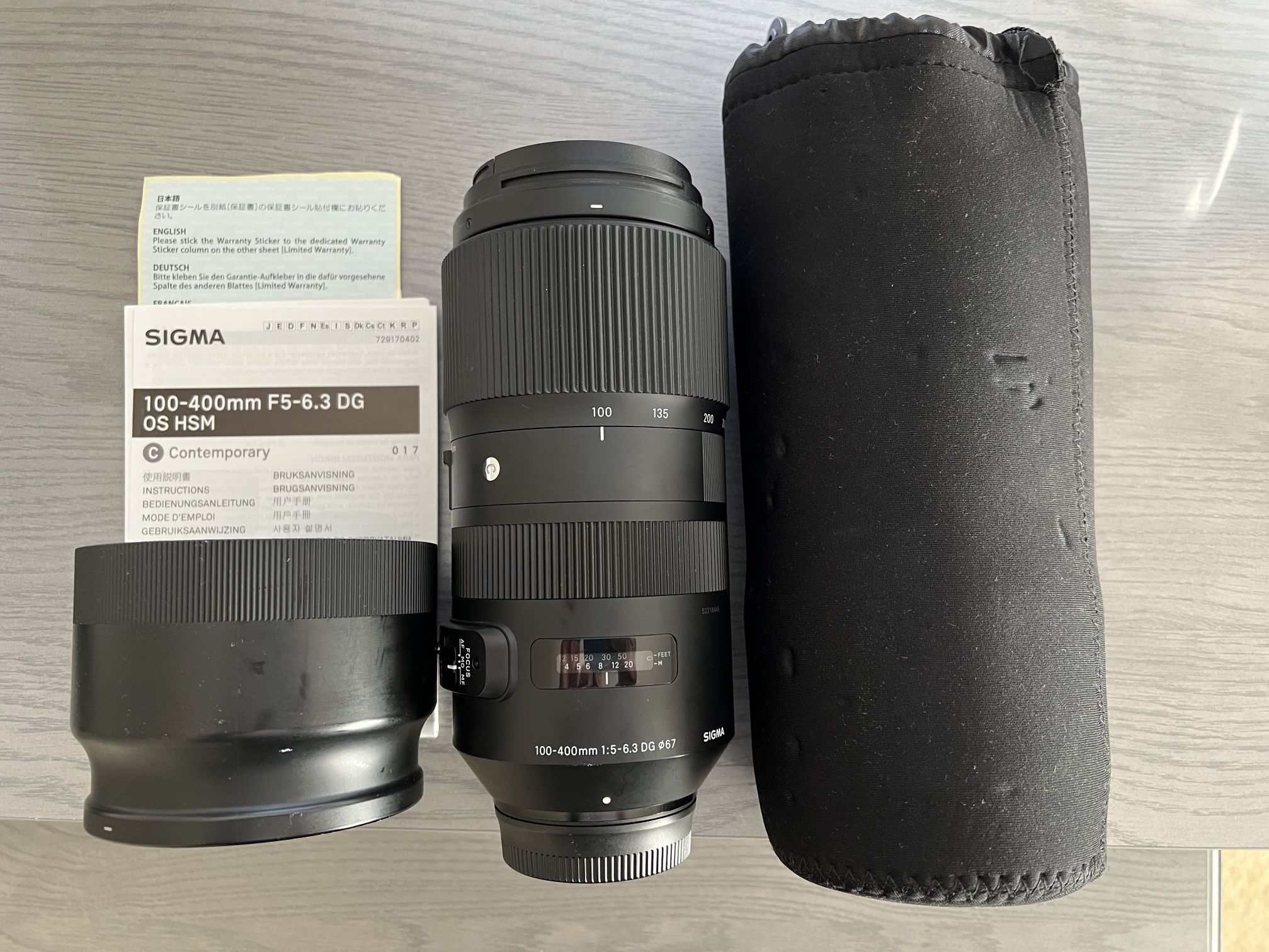 Sigma 100-400mm F/5-6.3 DG OS HSM Contemporary Lens For Nikon F