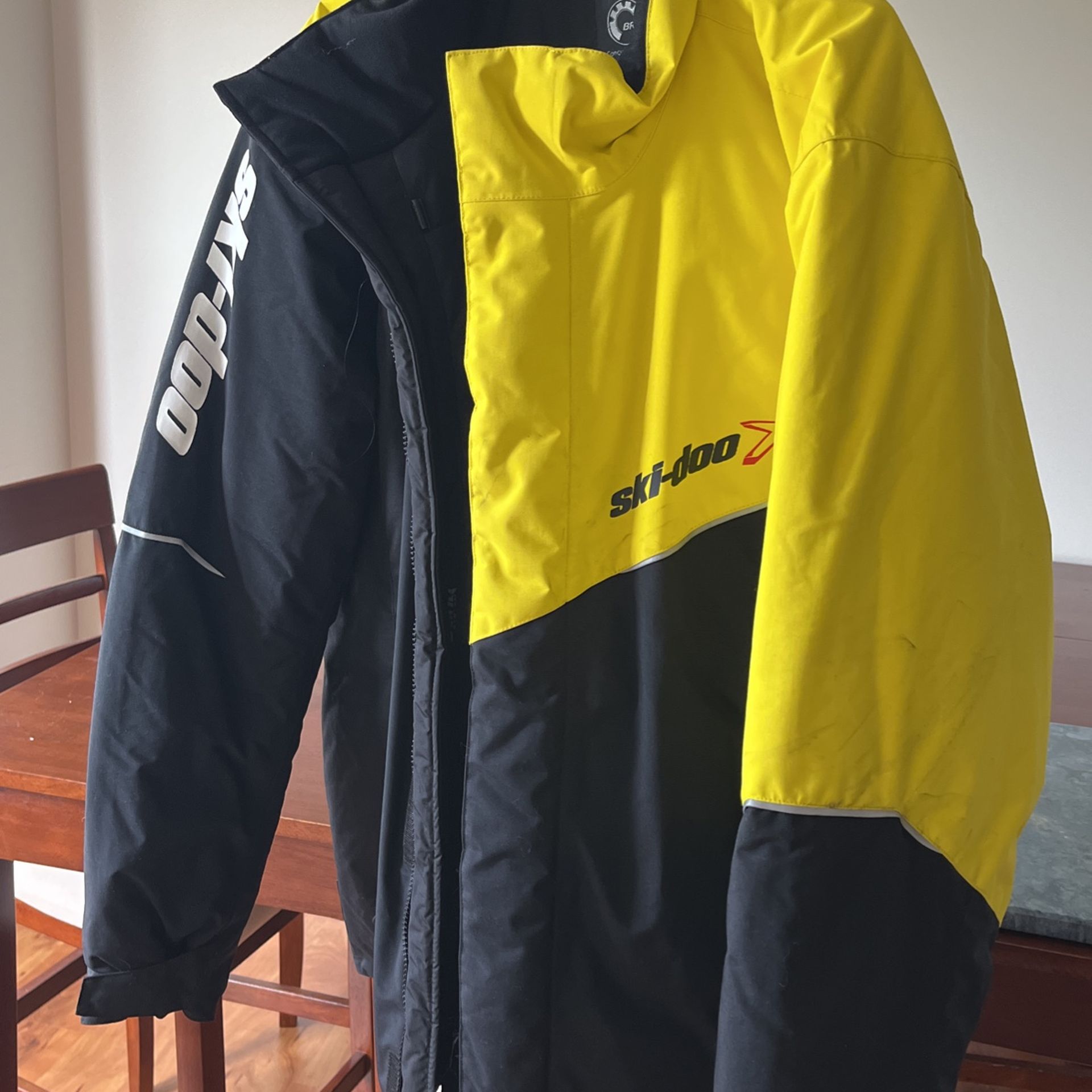 Ski Soo Snowmobile Jacket Yellow And Black