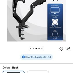 monitor mount desk attached swivel arms $40