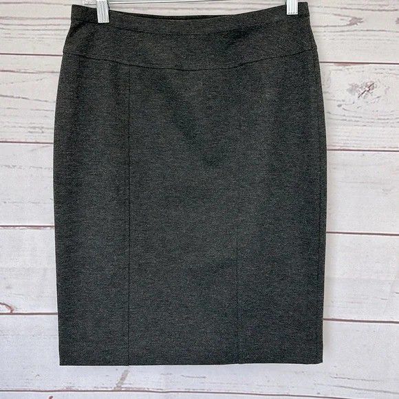 Ellen Tracy Charcoal Pencil Skirt Womens Size M/ Medium 