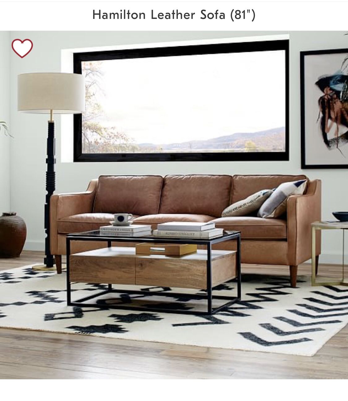 West Elm Hamilton Leather Sofa (81”) for Sale in Dallas, TX OfferUp