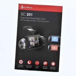 Cobra SC201 Dual View Smart Dash Cam - Black