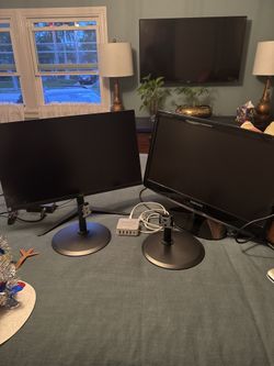 Samsung & AOC 24 Inch Monitors complete