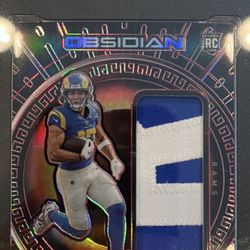 Raer Football NFL Panini 2023 Obsidian Puka Nacua La Rams  Number  7/8 There Is Only 8 Of Them In The World 7 Out Of 8