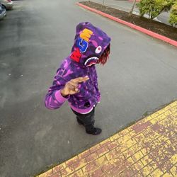 Purple Bape Jacket 