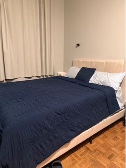 Modern Bed Frame & Mattress