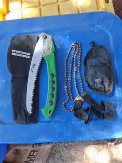 Folding hand saw and pocket hand chainsaw