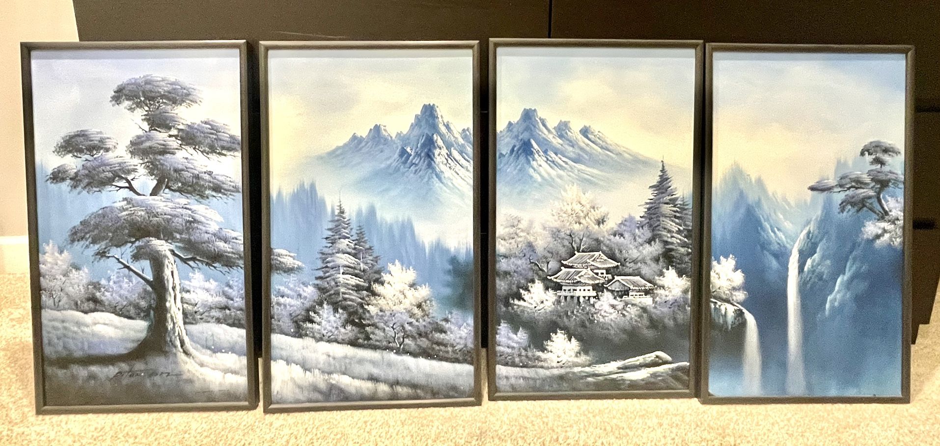Korean Paintings Quadriptych Set (4)