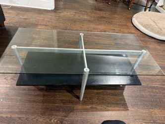 Two-Tier Glass Coffee Table