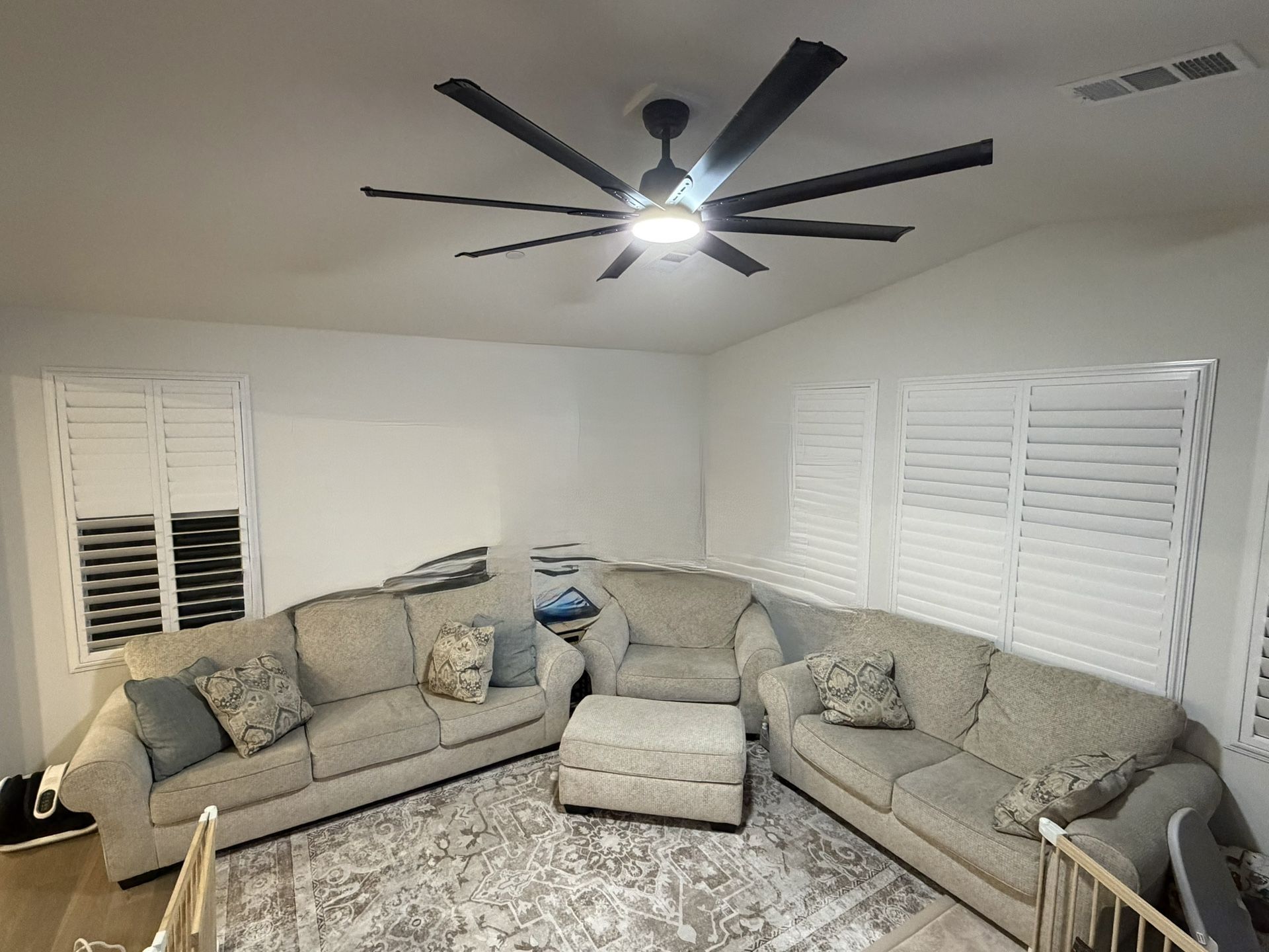 Two Couch & Chair Ottoman Set