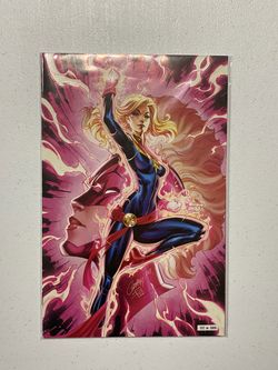Captain Marvel #7 J Scott Campbell Glow Virgin Variant SDCC 2019 LE 3000 comic book